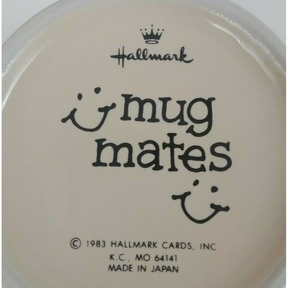 Vintage 1983 Hallmark Mug Mates A Friend Can Make Your Day Worthwhile Coffee Cup - Picture 7 of 7